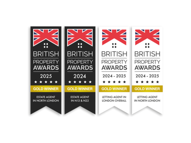 British Property Awards — Gold Winner, Estate and Letting Agent in North London